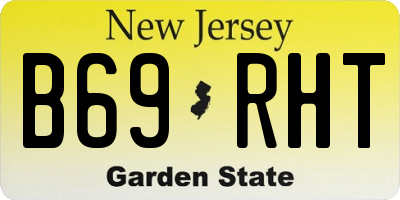 NJ license plate B69RHT