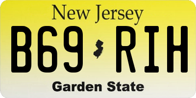 NJ license plate B69RIH