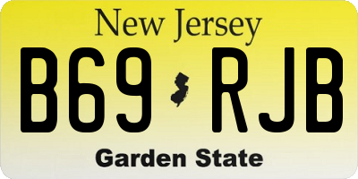 NJ license plate B69RJB