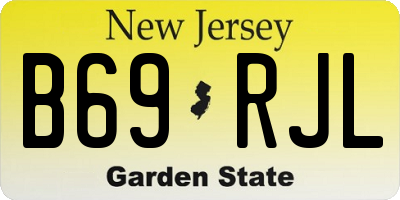 NJ license plate B69RJL