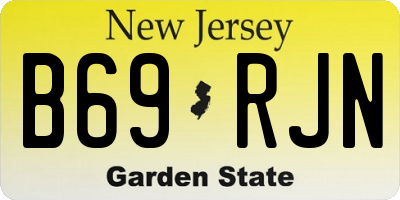 NJ license plate B69RJN