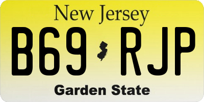 NJ license plate B69RJP