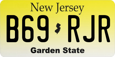 NJ license plate B69RJR