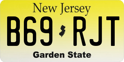 NJ license plate B69RJT