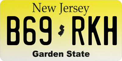 NJ license plate B69RKH