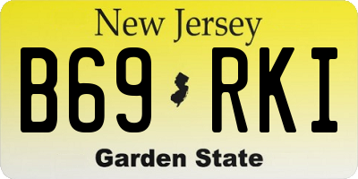 NJ license plate B69RKI