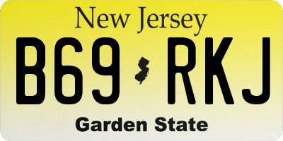 NJ license plate B69RKJ