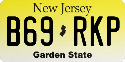 NJ license plate B69RKP