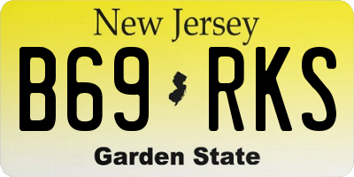 NJ license plate B69RKS