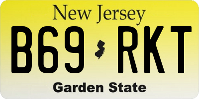 NJ license plate B69RKT