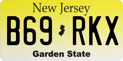 NJ license plate B69RKX