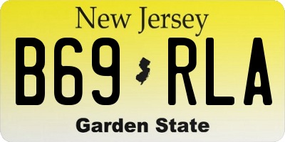NJ license plate B69RLA