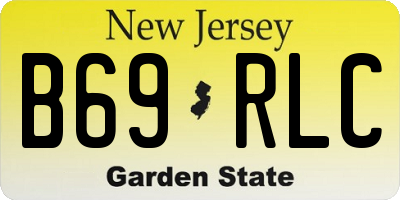 NJ license plate B69RLC