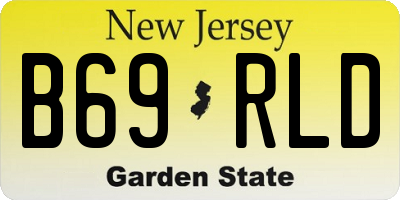 NJ license plate B69RLD