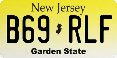 NJ license plate B69RLF