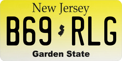 NJ license plate B69RLG