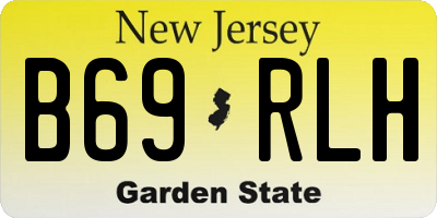 NJ license plate B69RLH