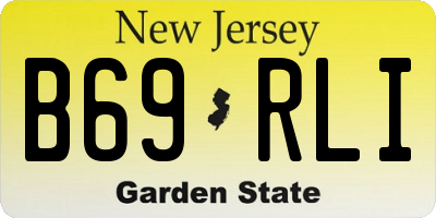 NJ license plate B69RLI