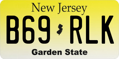 NJ license plate B69RLK