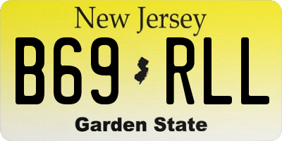 NJ license plate B69RLL