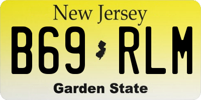 NJ license plate B69RLM