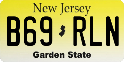 NJ license plate B69RLN