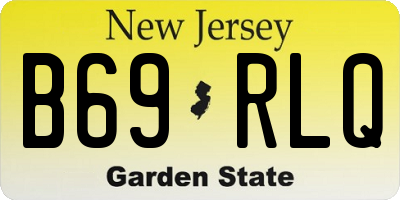NJ license plate B69RLQ