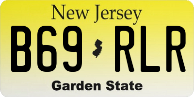 NJ license plate B69RLR