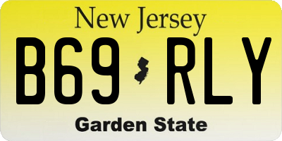 NJ license plate B69RLY