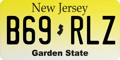 NJ license plate B69RLZ