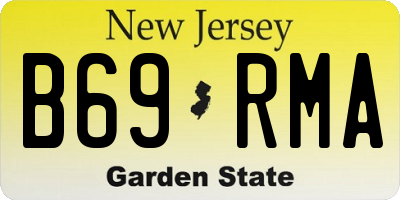 NJ license plate B69RMA
