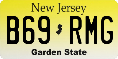 NJ license plate B69RMG
