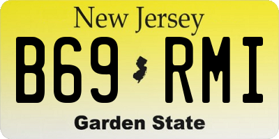 NJ license plate B69RMI