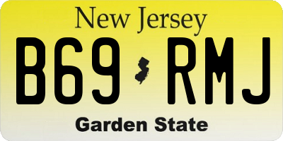NJ license plate B69RMJ