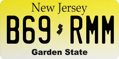 NJ license plate B69RMM