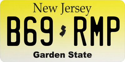 NJ license plate B69RMP