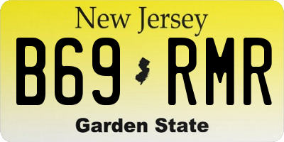 NJ license plate B69RMR