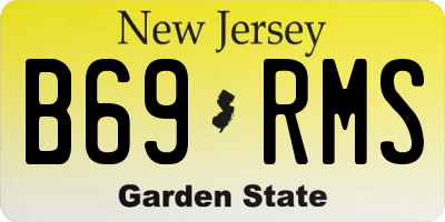NJ license plate B69RMS
