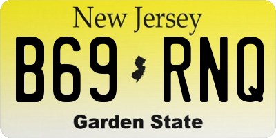 NJ license plate B69RNQ