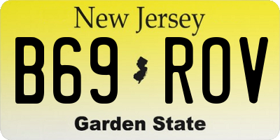 NJ license plate B69ROV