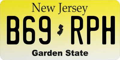 NJ license plate B69RPH