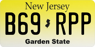 NJ license plate B69RPP