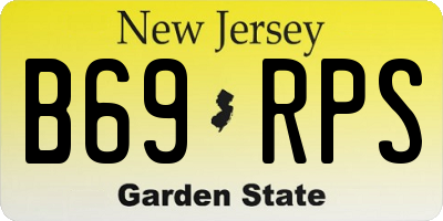 NJ license plate B69RPS