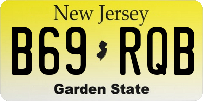 NJ license plate B69RQB