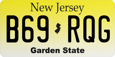 NJ license plate B69RQG