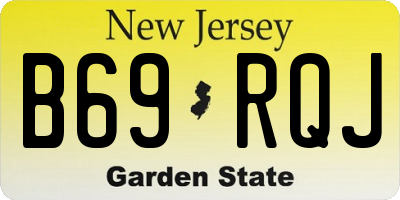 NJ license plate B69RQJ