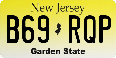 NJ license plate B69RQP