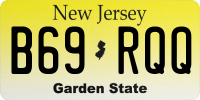 NJ license plate B69RQQ