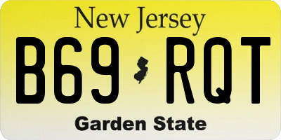 NJ license plate B69RQT