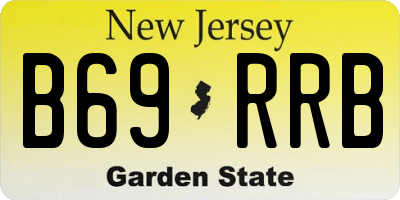 NJ license plate B69RRB